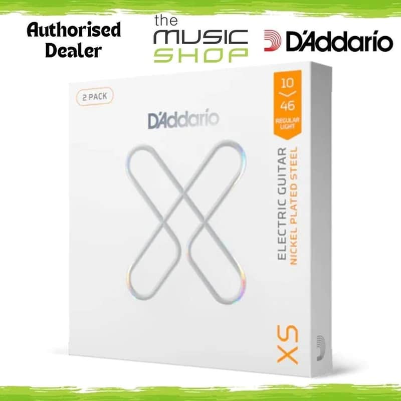 2 Pack, D'Addario XS 10-46 Coated NPS Electric Guitar Strings - XSE1046-2P image 1
