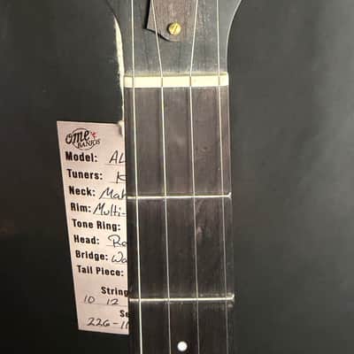 OME Alpha Open Back 5-String Banjo Natural Satin Finish w/ Gig Bag image 12