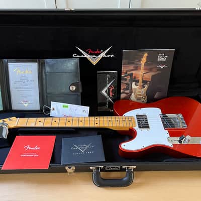 Fender Custom Shop Postmodern Telecaster Journeyman Relic Candy Tangerine Left Handed Lefty image 6