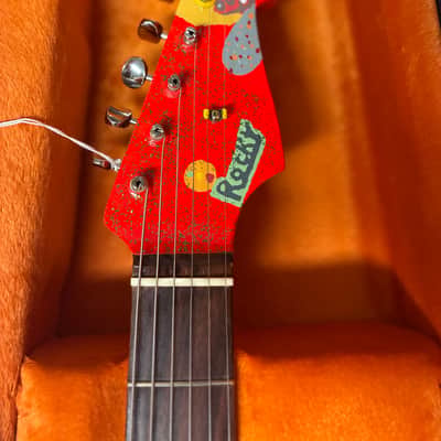 2022 Fender Artist Series George Harrison Rocky Stratocaster 2022 - Sonic Blue / Custom Art image 18