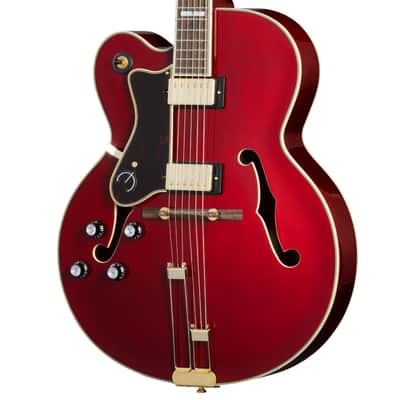Broadway Hollowbody Left-Handed Electric Guitar Wine Red image 1