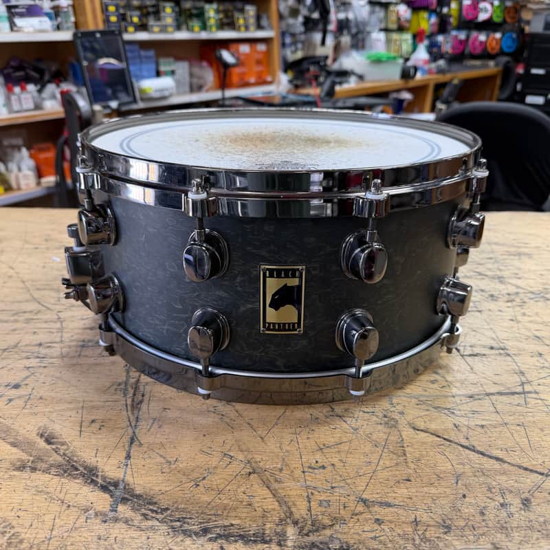 Used Mapex Black Panther Premium Series Birdseye Maple Matte Black 14"x 6.5" Wood Snare Drum Made in China image 1