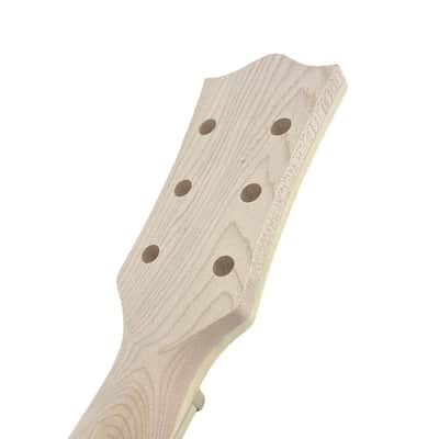 Les Paul/SG Style Bolt-On Unfinished Guitar Neck, Maple & Rosewood with Binding image 3