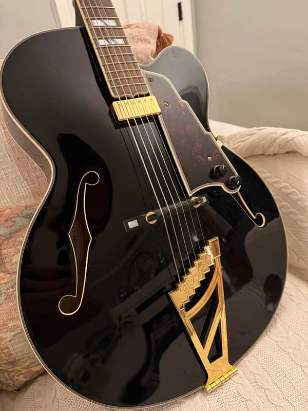 D'Angelico Excel EXL-1 Hollow Body Archtop 2010s - Black image 1