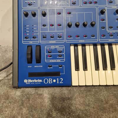 Oberheim OB-12 - Synthesizer - Blue - Good w/ Power Cable image 14