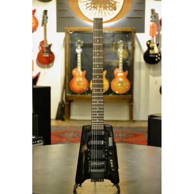 1980s Hohner G3T Professional Headless Electric Guitar black image 2