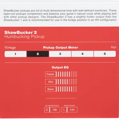 FENDER - ShawBucker 2 Pickup  Zebra - 0992249002 image 3