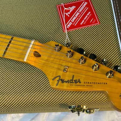 NEW! Fender American Vintage II 1957 Stratocaster - White Blonde Ash - AAA Flamed Maple Neck - Gold Hardware - Authorized Dealer - 8.1lbs - G06569 image 6