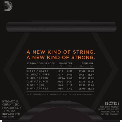 NYXL1356W Jazz Medium Wound Third D'Addario image 3