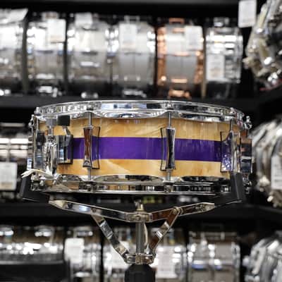 Pre-Owned Pork Pie 5x14 Maple Snare Drum Mappa Burl/Metallic Purple 2024 image 9