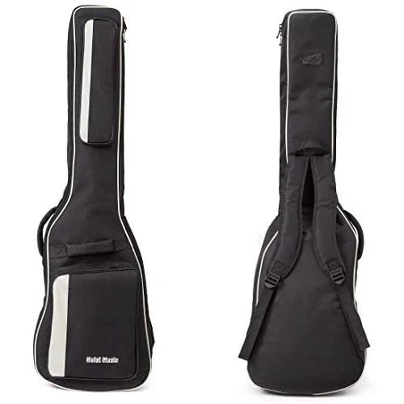 Hola! Music- Bass Guitar Gig Bag, Deluxe Series with 15mm Padding, Black image 1