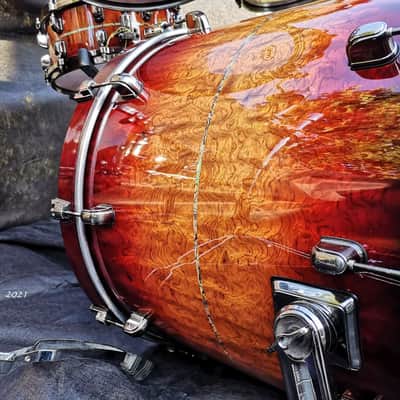 Tama Starclassic EXOTIX Volcanic fire bubinga kit image 10