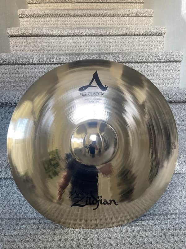 Zildjian 20" A Custom Ride Cymbal 1991 - Present - Brilliant image 1