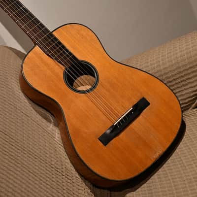Vintage German Parlor Guitar, 1950's, video included image 2