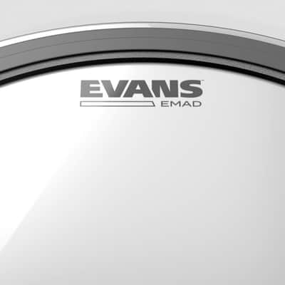 Evans EMAD 24" Batter-Side Kick Drumhead | Clear image 2