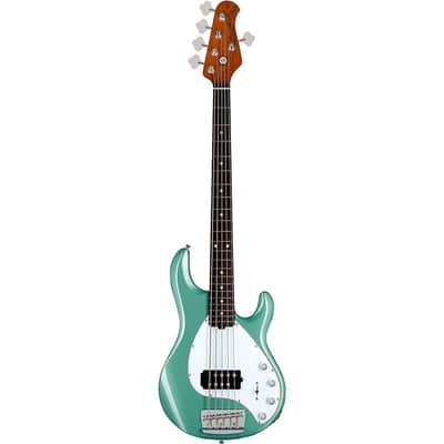 Sterling by Music Man StingRay 5 RAY35 Bass Guitar - Regular Dorado Green image 3