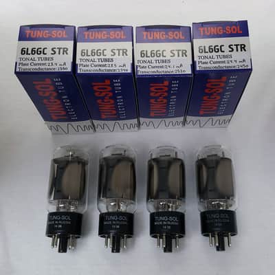 New 4x TungSol 6L6GC STR / 6L6 | Matched Quad / Quartet / Four Tubes | Free Ship image 1