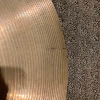 Zildjian A Series 18 Medium and 18 Medium Thin Crashes cracked 80s image 5