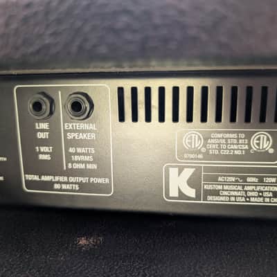 Kustom KBA 80 80-watt MOSFET Bass Amplifier image 9