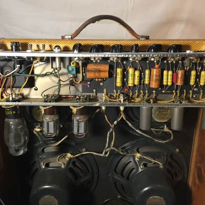 Fender Narrow Panel Tweed Bassman -  5F6 (1957) image 4