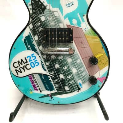 Collectors Epiphone Les Paul jr CMJ One Of A Kind? Custom Art Promotional image 1