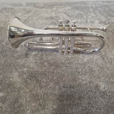 Besson Be1000 Silver Plate - Professional Cornet, Silver Plated - Good w/ Soft Case image 10