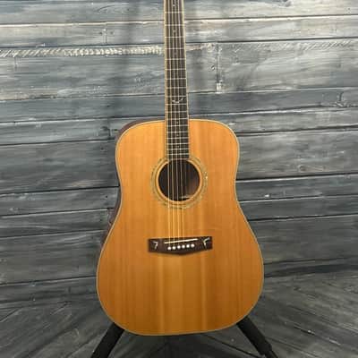 Ibanez AW500 Artwood Dreadnought Acoustic Guitar, Natural - w/HSC - x6414 - USED image 2