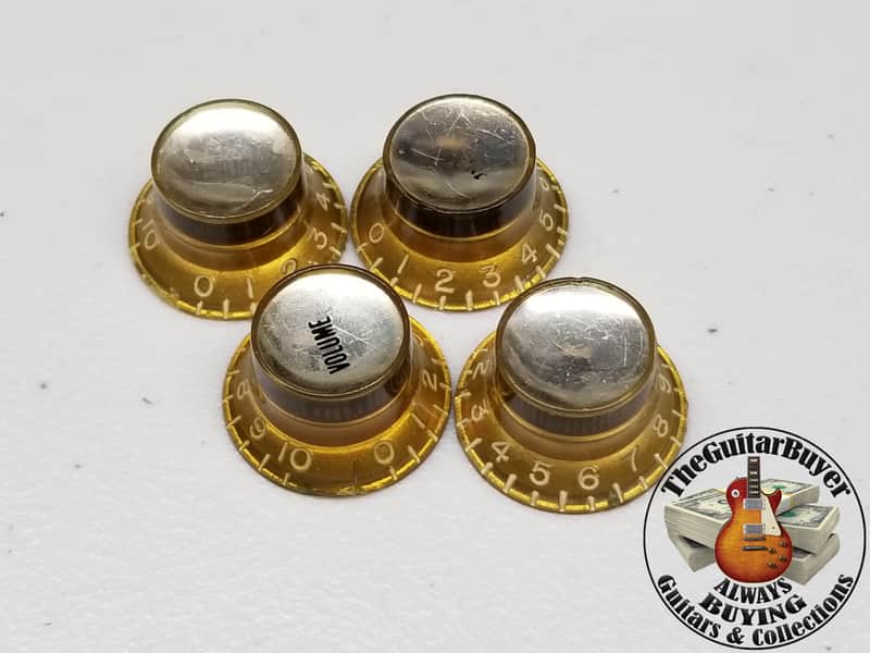 1960s Gibson Reflector Knob Set (4) - 100% Genuine Vintage image 1