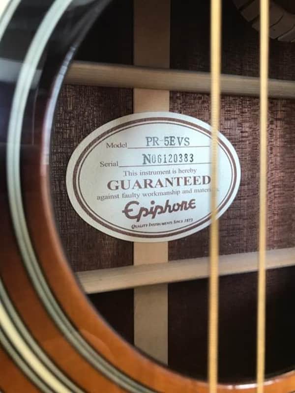 Epiphone PR-5E VS Acoustic Electric | Reverb