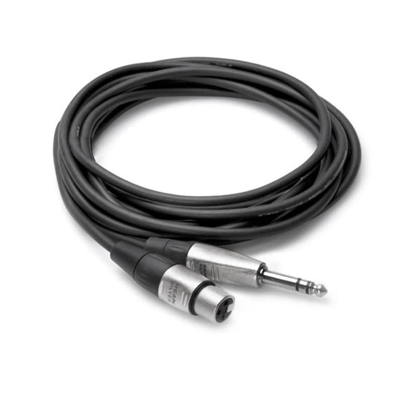 Mint Hosa HXS-020 Pro Balanced Interconnect REAN Cable XLR3F to 1/4 in TRS Cable, 20 ft image 1