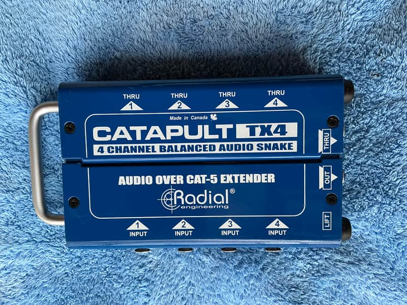 Radial Catapult TX4 4-Channel Balanced Snake Box Transmitter 2022 - Present - Blue image 1
