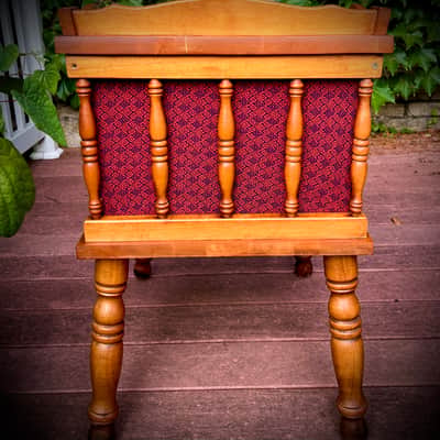 Rotary Connection Solid Maple 2 6x9 guitar 2 speaker cabinet/side table/music sheet holder on legs! 2 vintage 6x9 speakers. Open or closed back optional. 16 ohms. Vintage colonial style. Switchcraft jack. 2026 - Maple Wood image 11