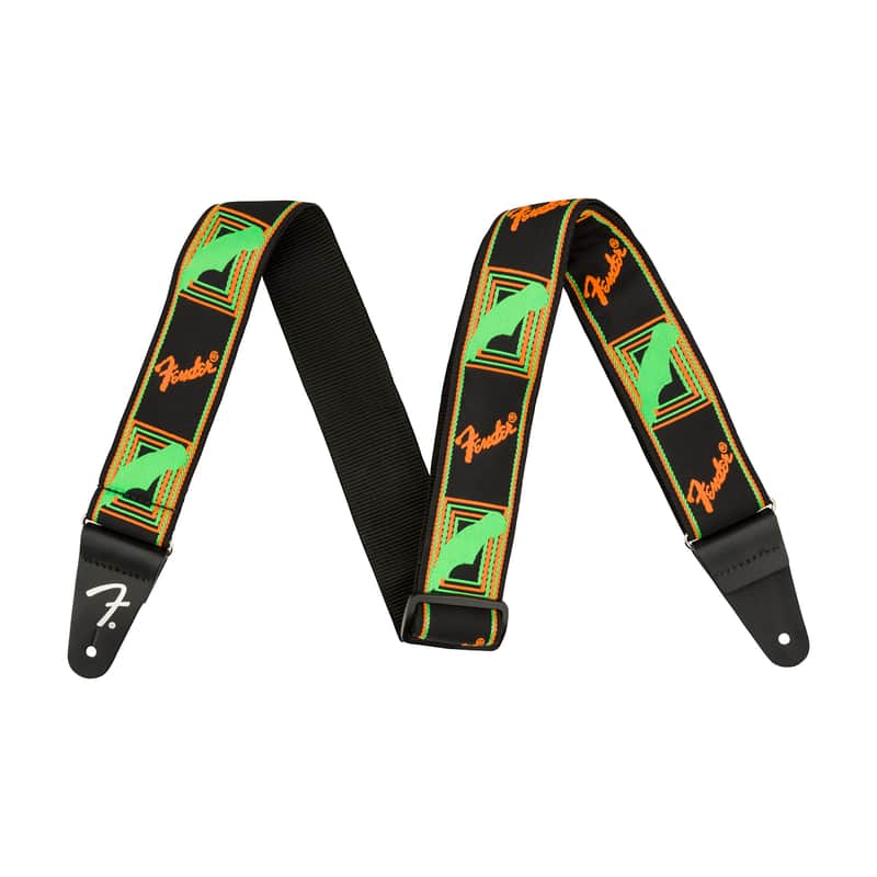 Fender Neon Monogrammed Guitar Strap image 1