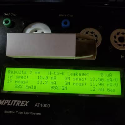 Amperex Matched Pair (2) 6922 tNOS AT1000 TESTED Vacuum Tubes Rare D getter PQ Premium SQ Special Quality Heerlen Gold Pins E88CC dual triode 1958-1961 image 5