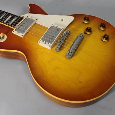 1999 Gibson 40th Anniversary 1959 Reissue Les Paul R9 Plain Top Washed Cherry Sunburst w/OHSC image 6