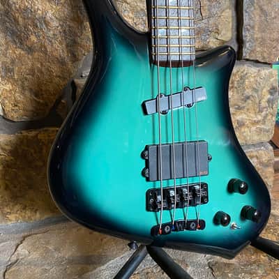 Warwick Dolphin Pro 1 / EARLY 1989 - 4 String / Seaglass Black Burst image 5