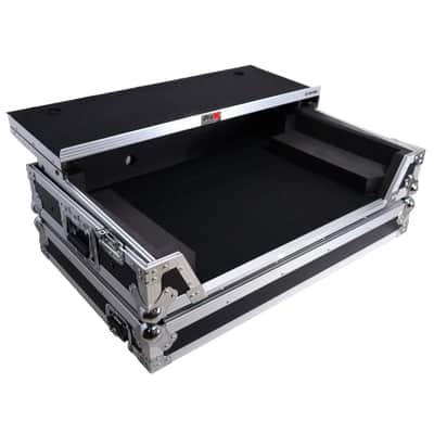ProX XS-DDJFLX10WLT | Flight Case for DDJ-FLX10 with Laptop Shelf | 1U Rack Space & Wheels image 5