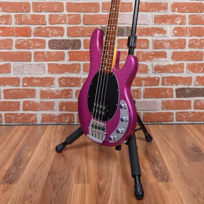 Ernie Ball Music Man Stingray Fuchsia Sparkle 1989 w/Hard Shell Case image 5