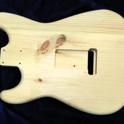 Mahogany Top / Aged Pine Strat body - Standard - 3lbs 2oz #3689 USA IMPORT CHARGES INCLUDED image 5