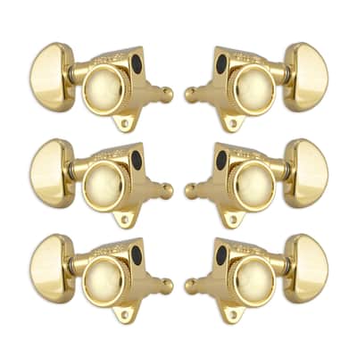 Grover 502G Rotogrip Locking Rotomatic Tuners 3 +3 Gold Finish image 2