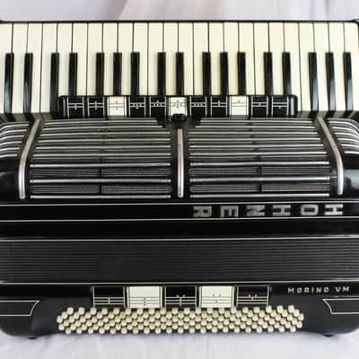 7893 - Black Hohner Morino VM Piano Accordion LMMMH 41 127 image 4