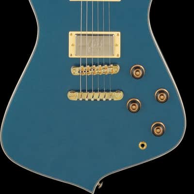 IBANEZ IC420-ABM Iceman E-guitar Antique Blue Metallic Incl. Gigbag B-Stock image 5