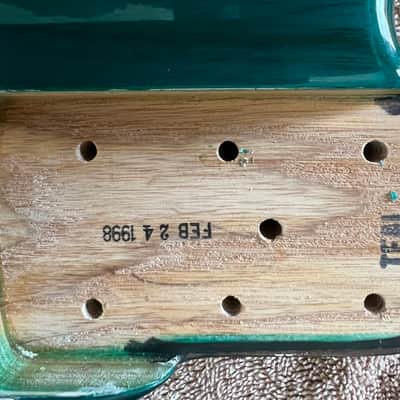 Ernie Ball Music Man StingRay 4 H with Maple Fretboard 1991 - 1998 - Translucent Teal image 8