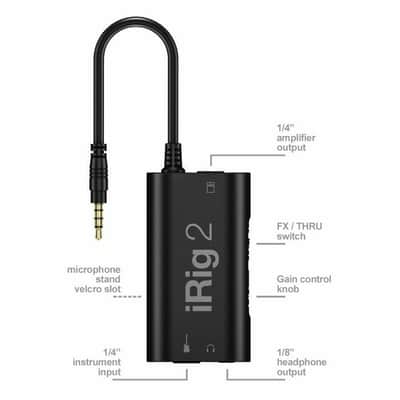 IK Multimedia iRig 2 Audio Interface For iPhone iPod Touch iPad Mac & Android (B-STOCK) image 6