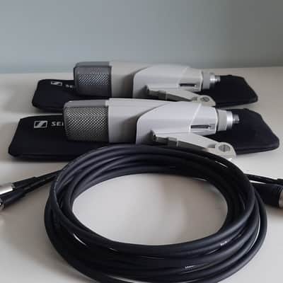 Set of 2x Sennheiser MD 421-N Cardioid Dynamic Microphones 1960s - 1980s - White image 2