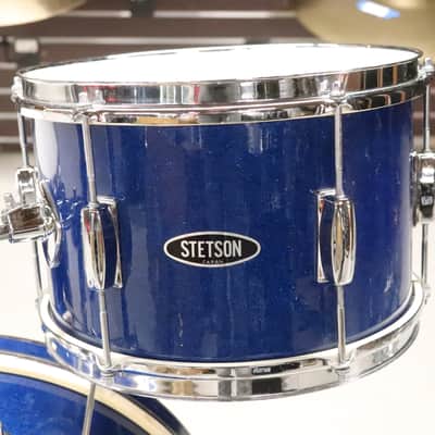 Stetson Japanese 3pc Drum Kit Set Blue Sparkle Vintage 1960's 20/14/12" image 8