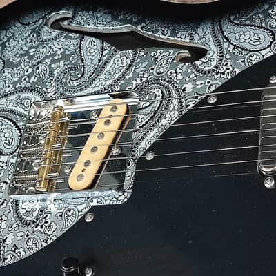 MyDream Partcaster Custom Built - Black Paisley Thinline Dreamsongs Freeway image 16
