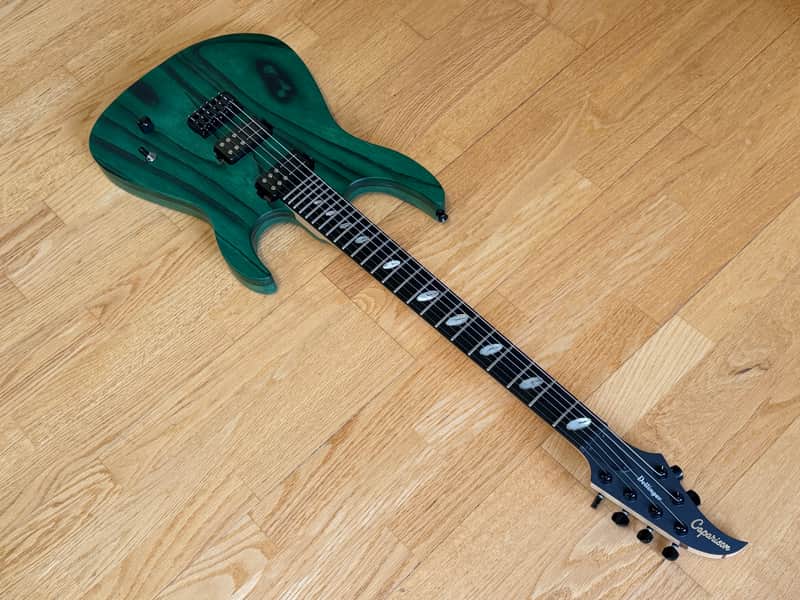 Caparison Dellinger II FX-AM Dark Green Matt With Case - Railhammer Pickups image 1