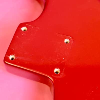 Vintage 1964 / 1965 Fender Stratocaster Project Body - Very Old Candy Apple Red Refinish - Pre-CBS SRV Strat Real Deal 1964 image 19