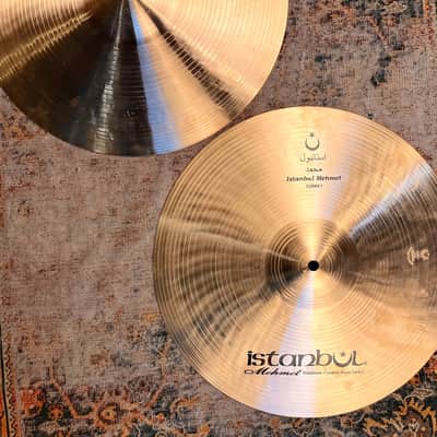 Rare ULTRA WARM Huge 16” ISTANBUL Mehmet NOSTALGIA Hihats 1217 1362 g PERFECT Amazing image 4